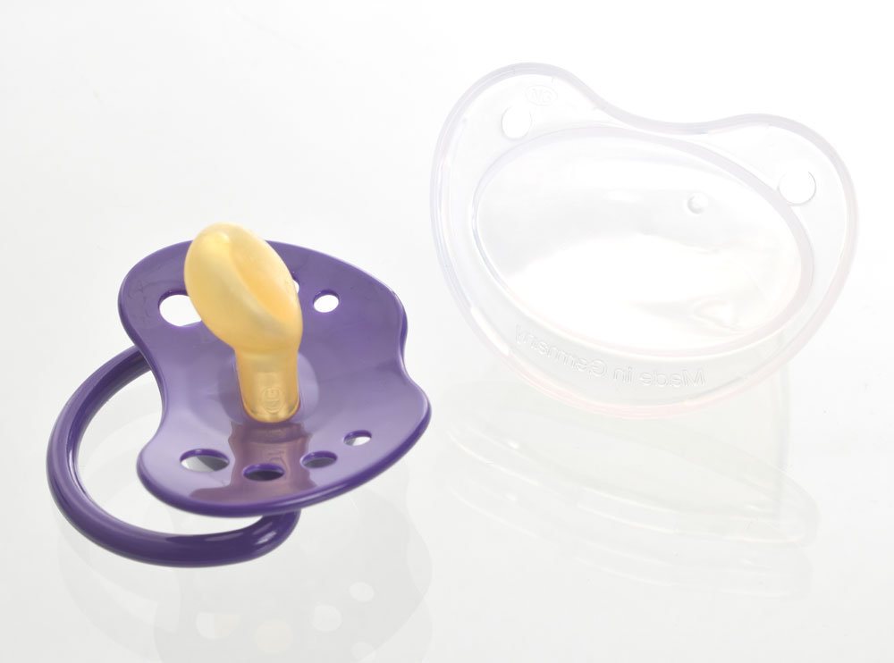 NipTrendy Namnnappar, anatomiska, latex, stl. 1