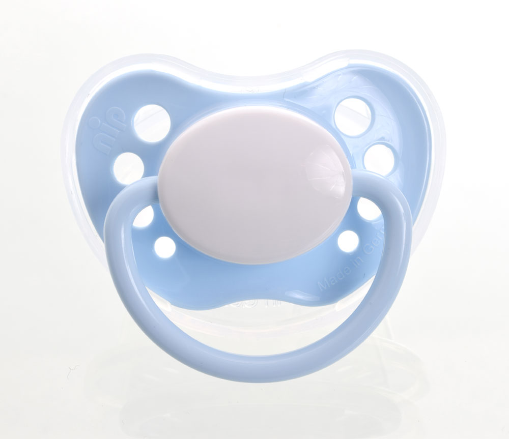 Nip Namnnappar, anatomiska, silikon, stl. 1