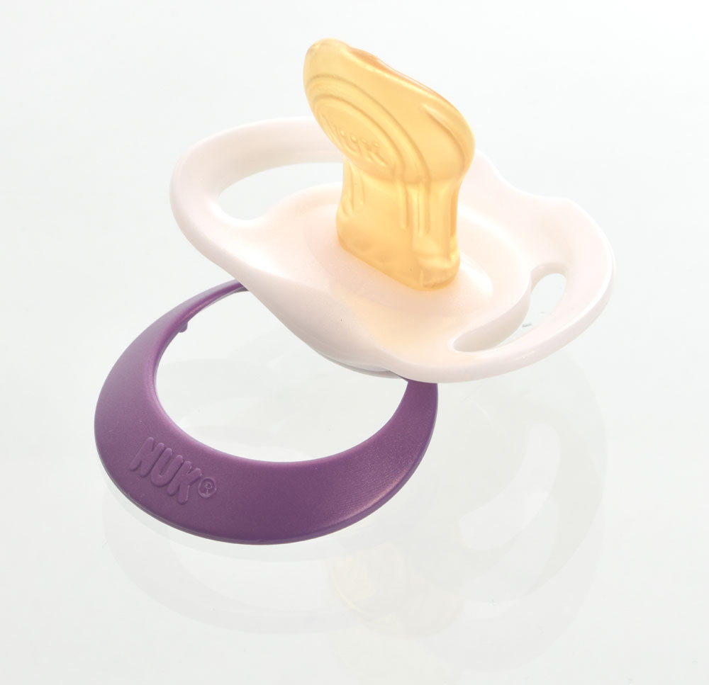 NUK Genius Namnnappar, anatomiska, latex, stl. 2