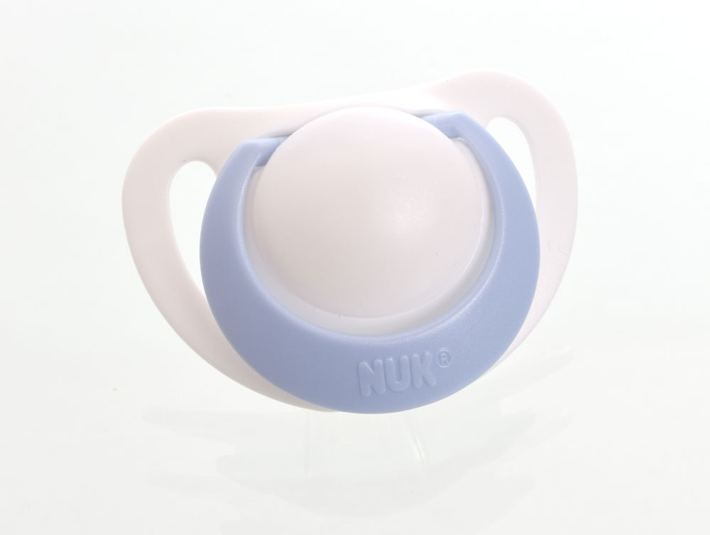 NUK Genius Namnnappar, anatomiska, silikon, stl. 1