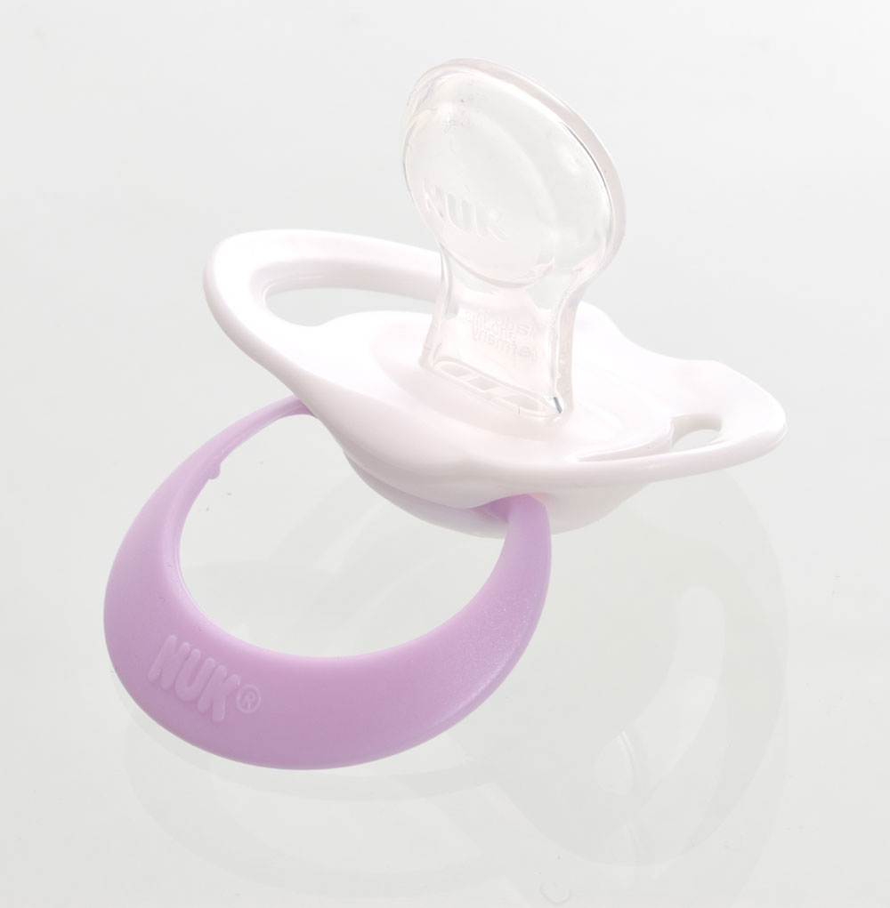 NUK Genius Namnnappar, anatomiska, silikon, stl. 2