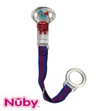 Nûby pacifier holder, blue/red