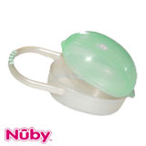 Nûby Ellipse pacifier box, light green