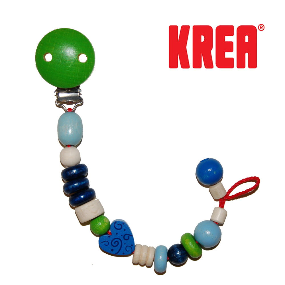 Krea napphållare med hjärtan, blå