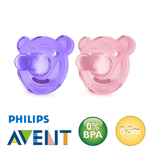 Philips Avent Soothie nappar, runda, silikon stl.1