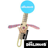 Les Deglingos pacifier clip, dog