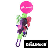 Les Deglingos pacifier clip, elephant 
