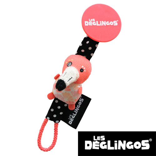 Les Deglingos napphållare, flamingo