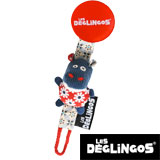 Les Deglingos pacifier clip, hippo