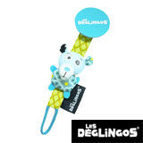 Les Deglingos pacifier clip, polarbear