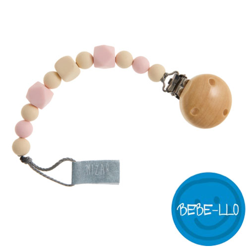 Bebe-llo napphållare i silikon natur/rosa