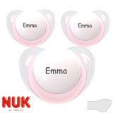 NUK Trendline, orthodontic, silikone size 1