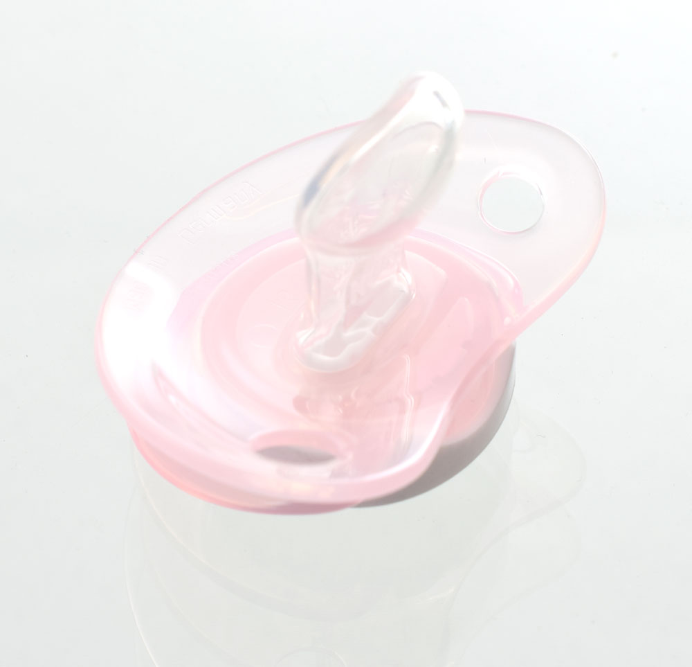 NUK Rose & Blue Namnnappar, anatomiska, silikon, stl. 1