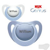 NUK Genius, orthodontic, silikone size 1