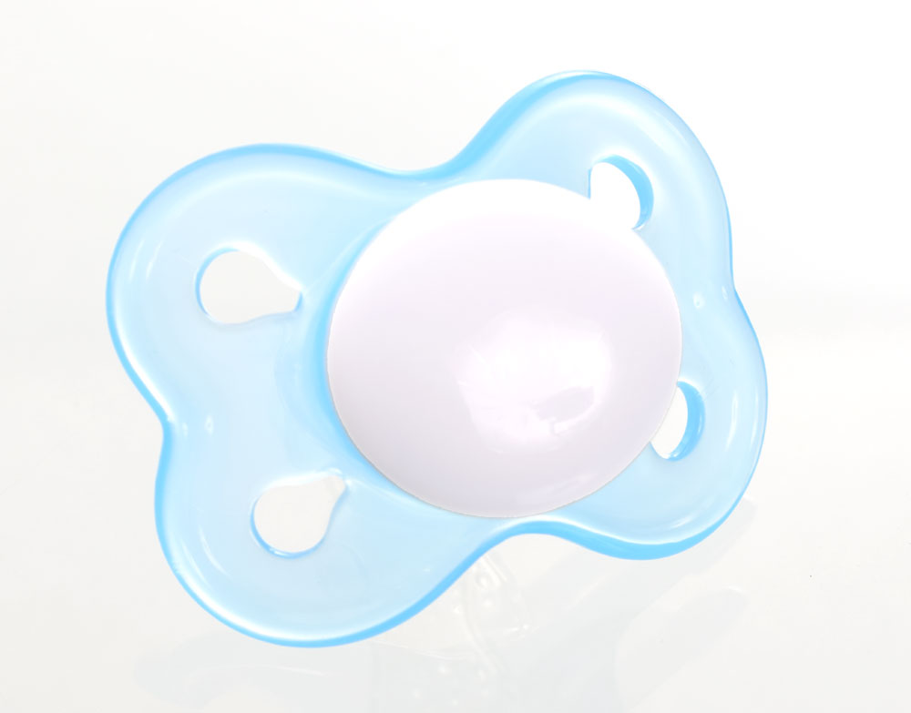 Nûby Brites Mini Namnnappar, symmetriska, silikon, stl. 0