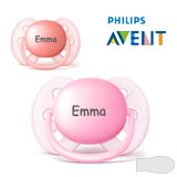 Philips Avent Ultra Soft Navnesmokker, symmetriske, silikon str.1