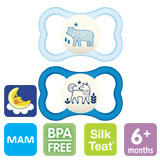 MAM Air Night, symmetrical, silicone size 2