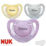 NUK Starlight, orthodontic, silikone size 1