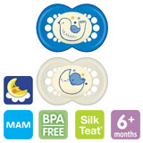 MAM Night, symmetrical, silicone size 2