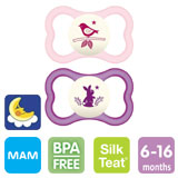MAM Air Night, symmetrical, silicone size 2