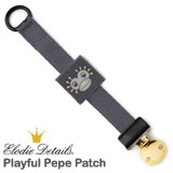 Elodie Details pacifier clip, Playful Pepe Patch