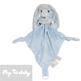 My Teddy comfort blanket, My Newborn Star, rabbit, blue