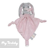 My Teddy comfort blanket, My Newborn Star, rabbit, pink