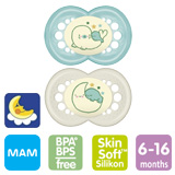 MAM Night, symmetrical, silicone size 2