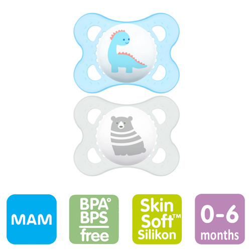MAM Original nappar, symmetriska, silikon stl.1