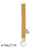 Smallstuff pacifier clip, mustard pattern