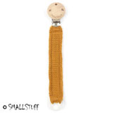 Smallstuff pacifier clip, knitted, Hazel