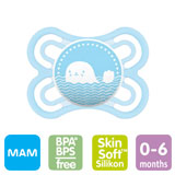 MAM Perfect, Symmetrical, silicone size 1 (blue)