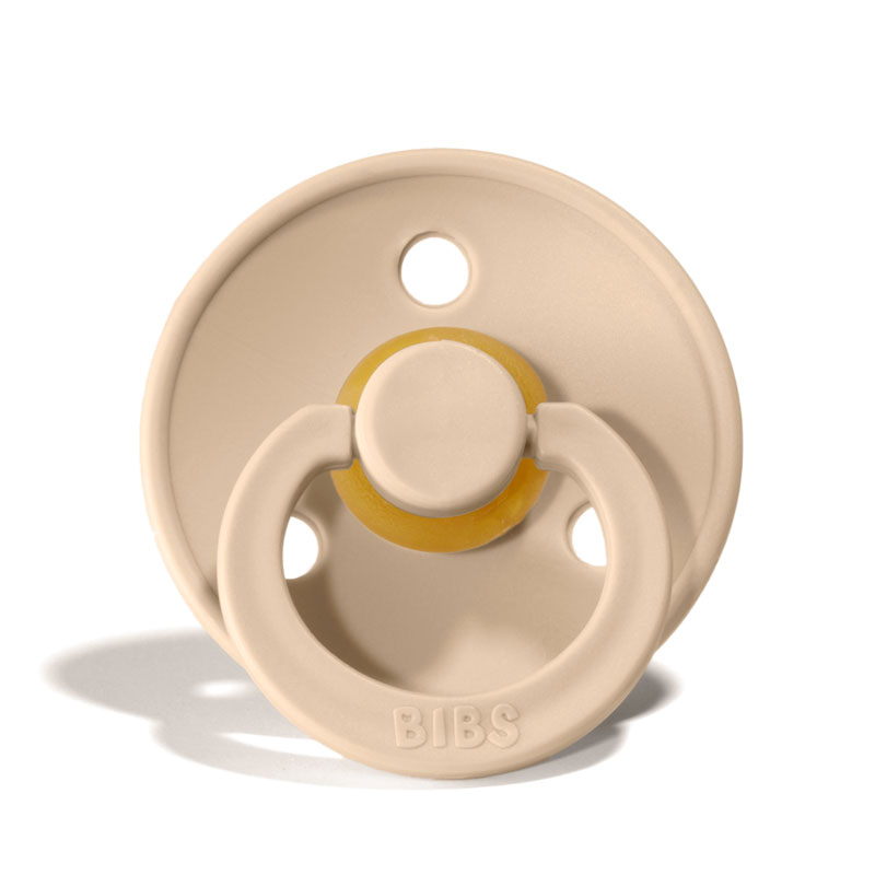 BIBS Colour Namnnappar, runda, latex, stl. 3