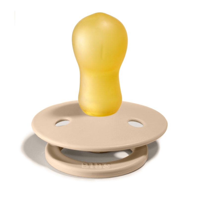 BIBS Colour Namnnappar, runda, latex, stl. 3