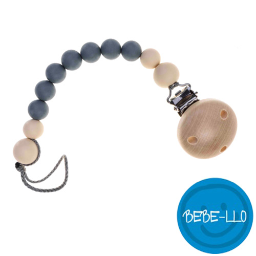 Bebe-llo napphållare i silikon, Grey