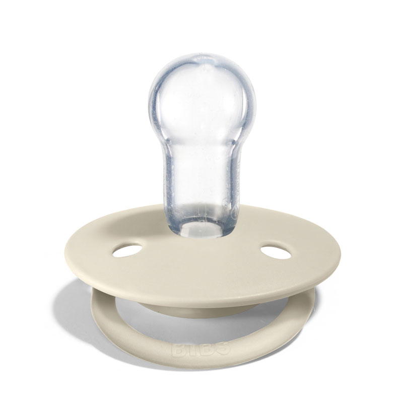 BIBS De Lux Namnnappar, runda, silikon, one size