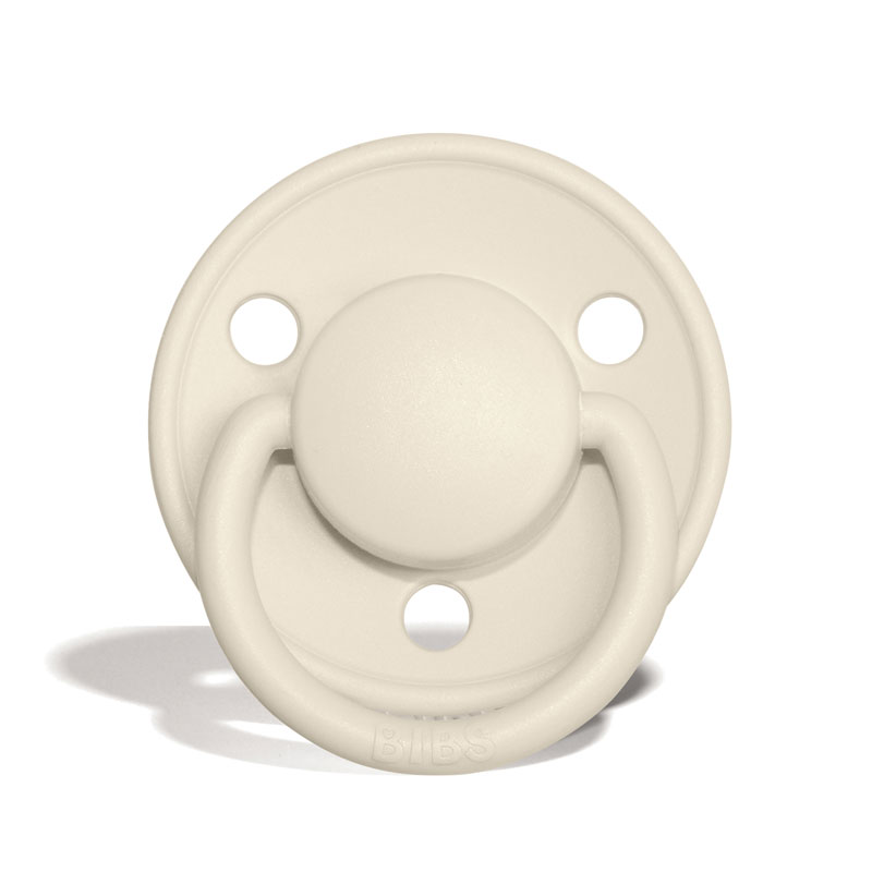 BIBS De Lux Namnnappar, runda, silikon, one size