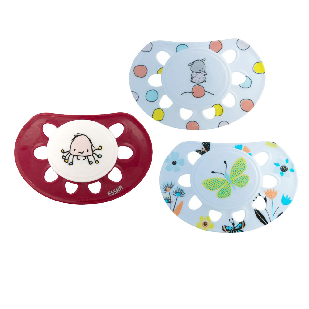 Esska Classic nappar, anatomiska, silikon stl.2