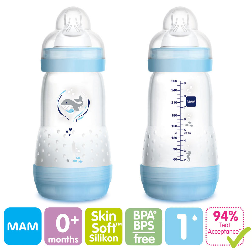 MAM Easy Start™ Anti-Colic 260ml Deep Sea - nappflaska