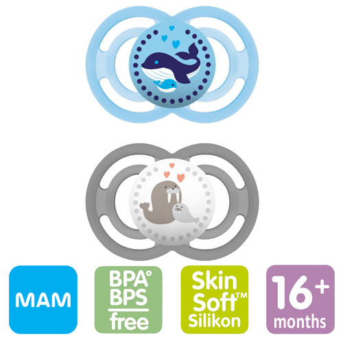 MAM Perfect nappar, symmetriska, silikon stl.3