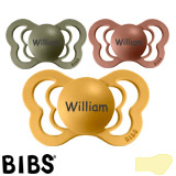 BIBS Couture Namensschnuller, anatomisch, Latex, Gr. 2