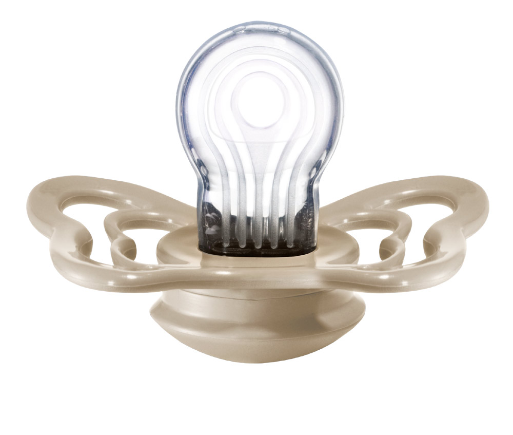 BIBS Couture Namnnappar, anatomiska, silikon, stl. 2