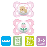 MAM Original, symmetrical, silicone size 1 (transparent, grey)