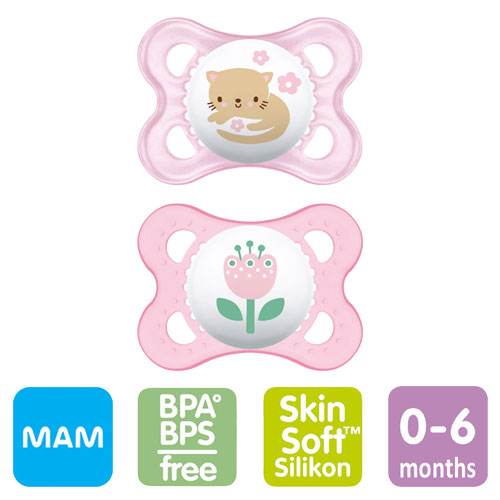 MAM Original nappar, symmetriska, silikon stl.1